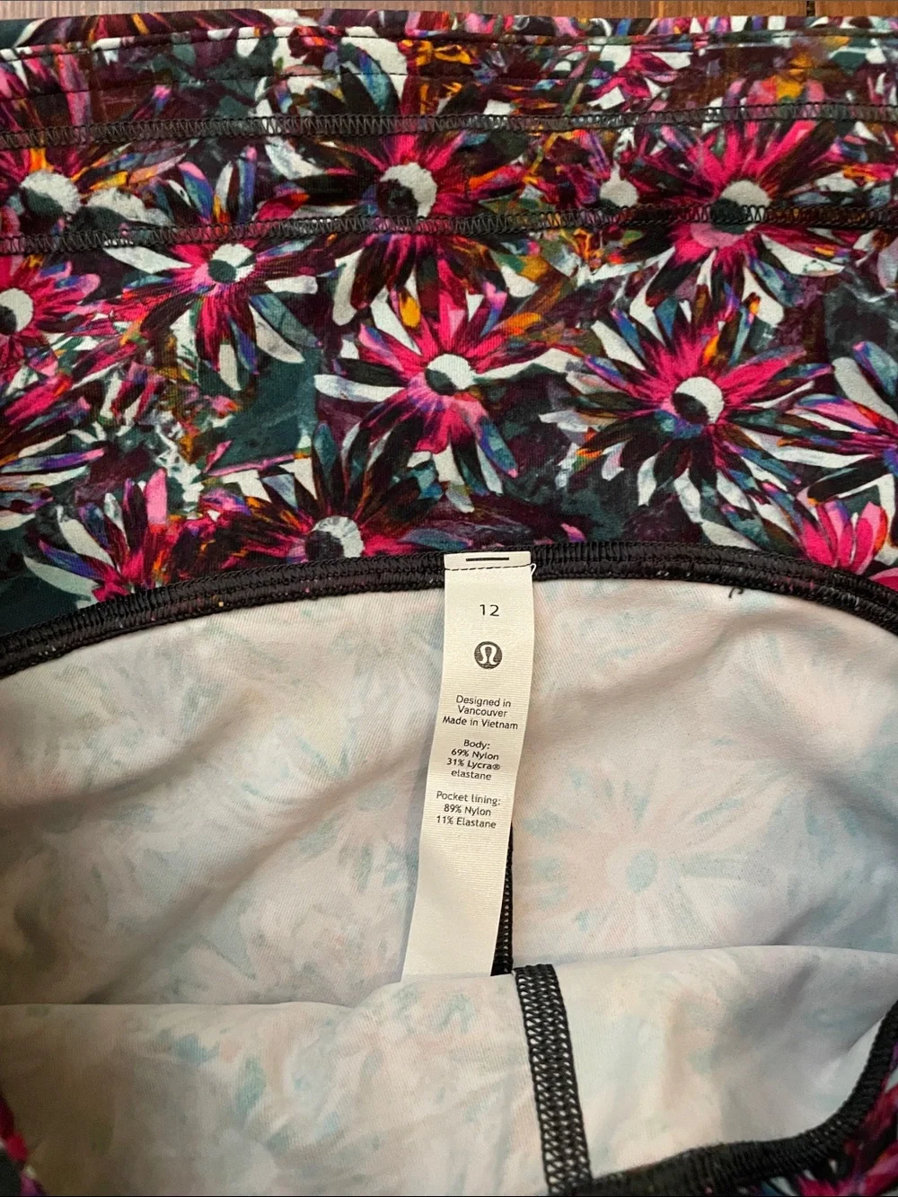 Lululemon Swift Speed Legging High-Rise Pink Floral Electric | Women’s Size 12